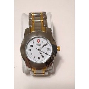 Victorinox Women's Swiss Army Date Watch "Peak" 24970 Gold and Silver Watch